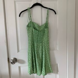 Reformation green mini dress